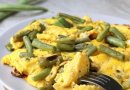 Омлет со стручковой фасолью 👍🏼