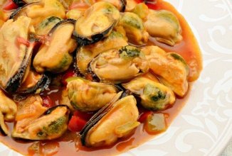 Мидии в томатном соусе с овощами 👍🏼