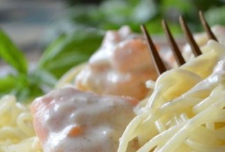 Паста с сёмгой в сливочном соусе 🍝