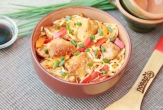 Свинина с лапшой по-азиатски 🍝