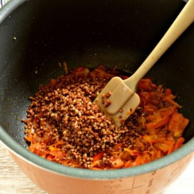 Гречневая каша с овощами в мультиварке 🥣 - Шаг 5