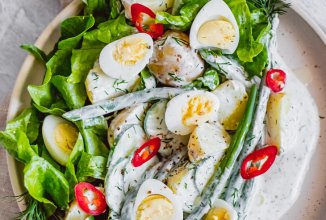 Салат с молодым картофелем и стручковой фасолью 🥗