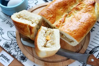 Дрожжевой пирог с капустной начинкой