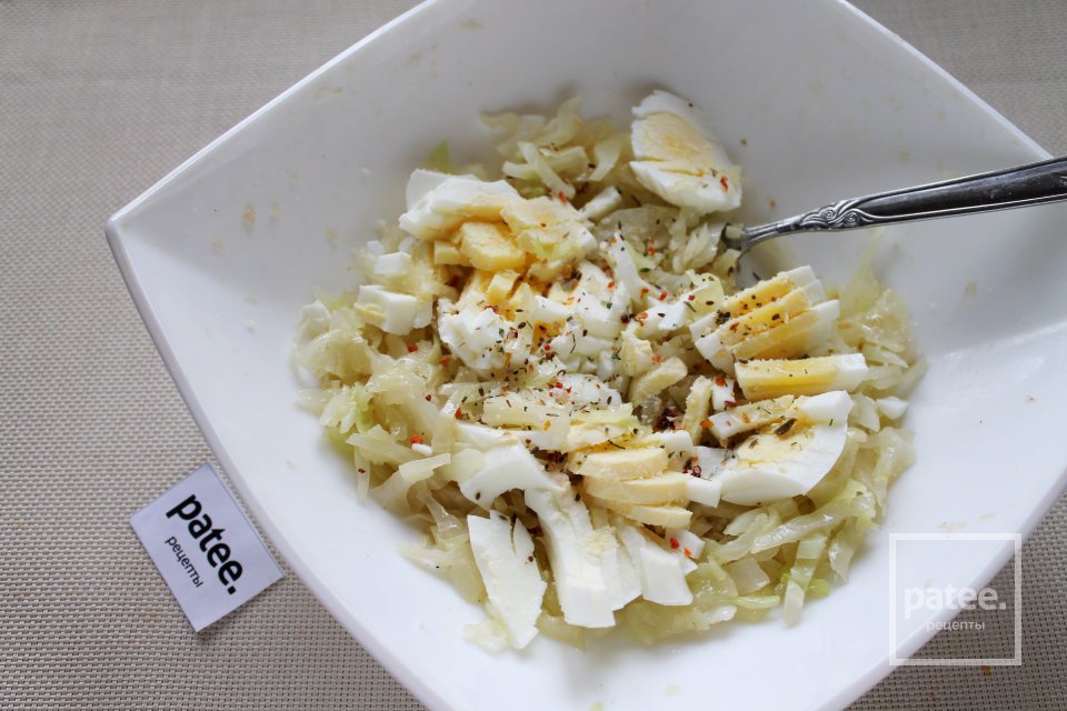 Дрожжевой пирог с капустной начинкой - Шаг 7