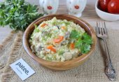 Пшенная каша с грибами