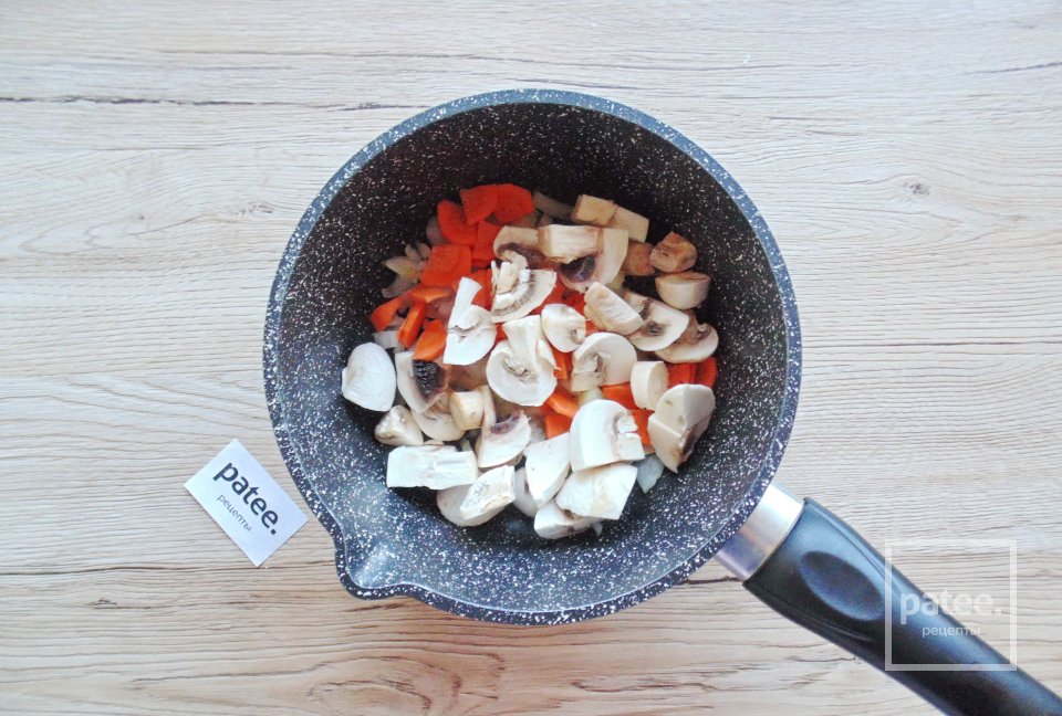 Пшенная каша с грибами - Шаг 4