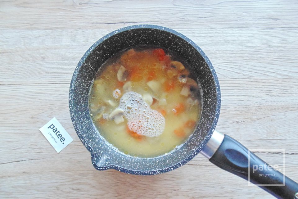 Пшенная каша с грибами - Шаг 5