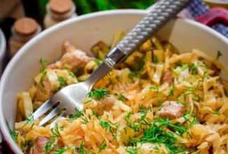 Капуста с мясом в духовке по-деревенски 👍🏼