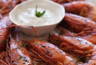 Креветки с кориандром и лаймом 🍤