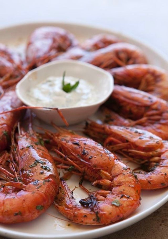 Креветки с кориандром и лаймом 🍤