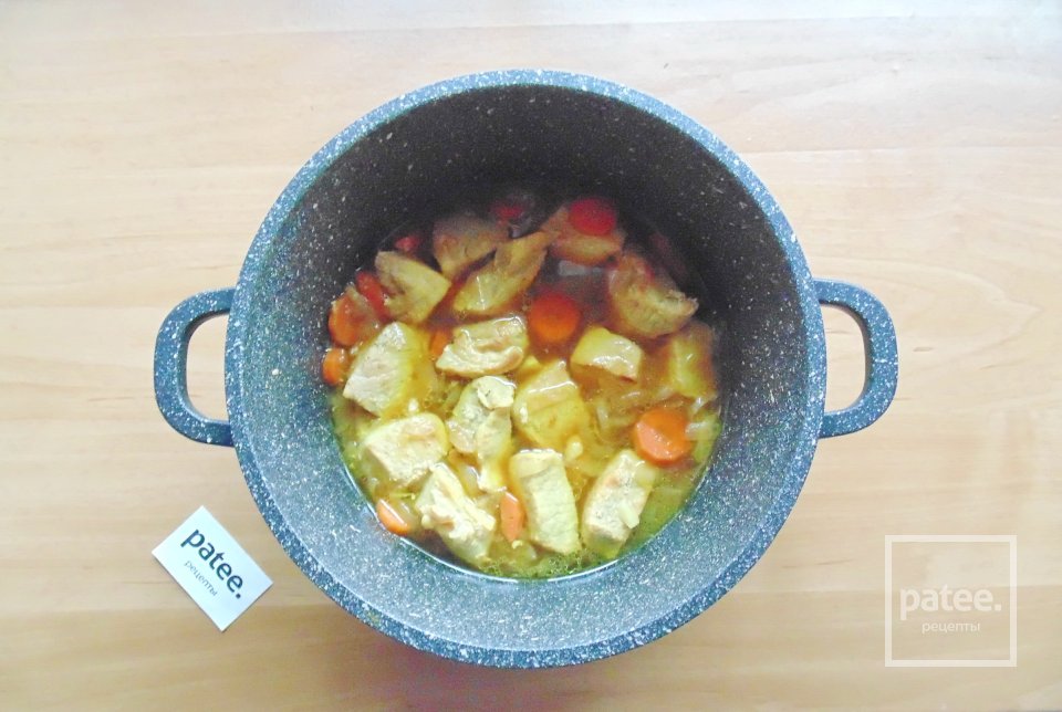 Жаркое из свинины с картофелем и брокколи - Шаг 5