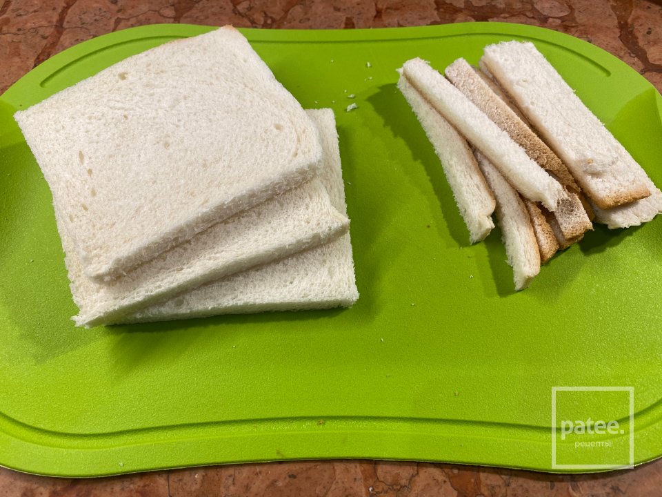 Сырные Тосты с клубничной ветчиной - Шаг 1