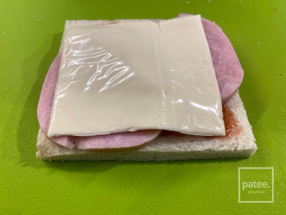 Сырные Тосты с клубничной ветчиной - Шаг 4