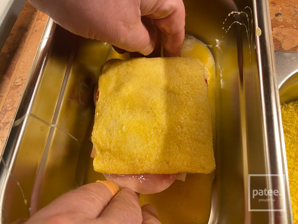 Сырные Тосты с клубничной ветчиной - Шаг 8