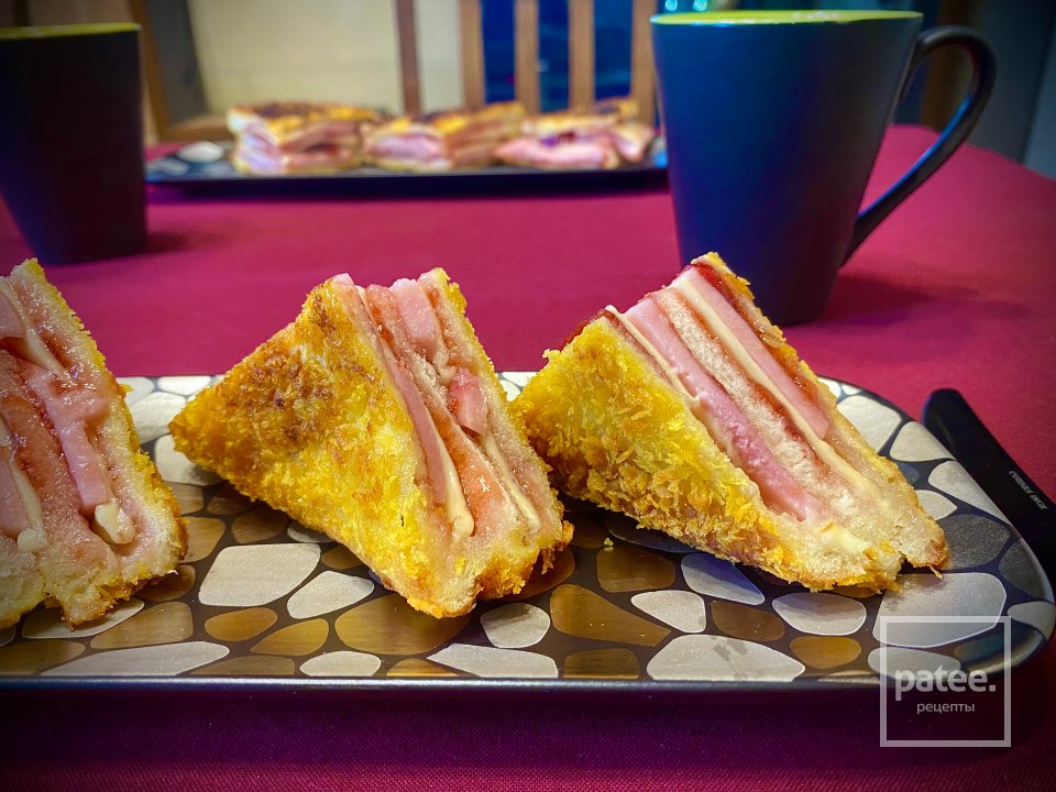 Сырные Тосты с клубничной ветчиной - Шаг 13