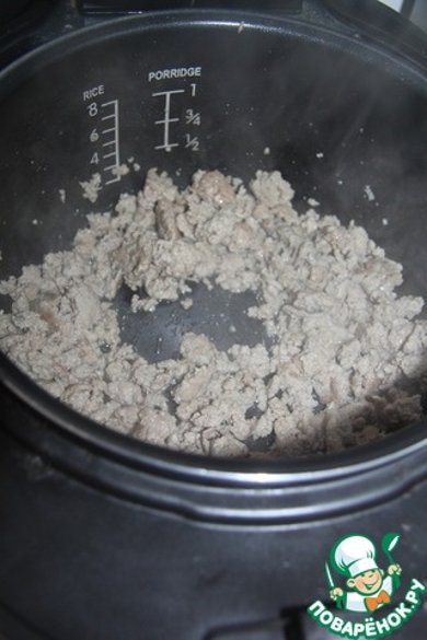 Наливной пирог c индейкой и луком-пореем в мультиварке 🥮 - Шаг 3