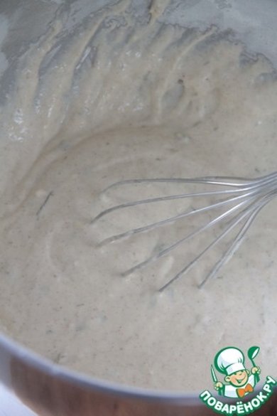 Наливной пирог c индейкой и луком-пореем в мультиварке 🥮 - Шаг 6