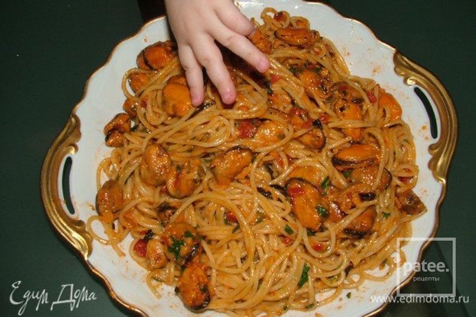 Спагетти с мидиями 🍝 - Шаг 3