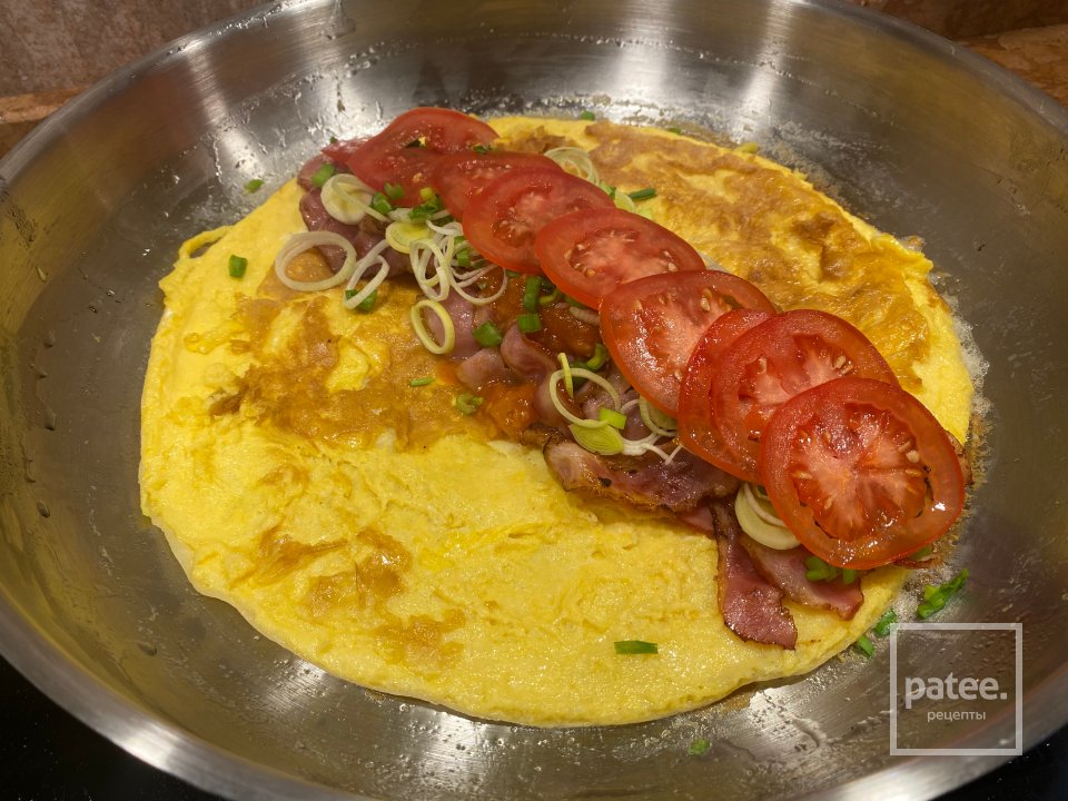 Яичный Ролл с беконом - Шаг 7