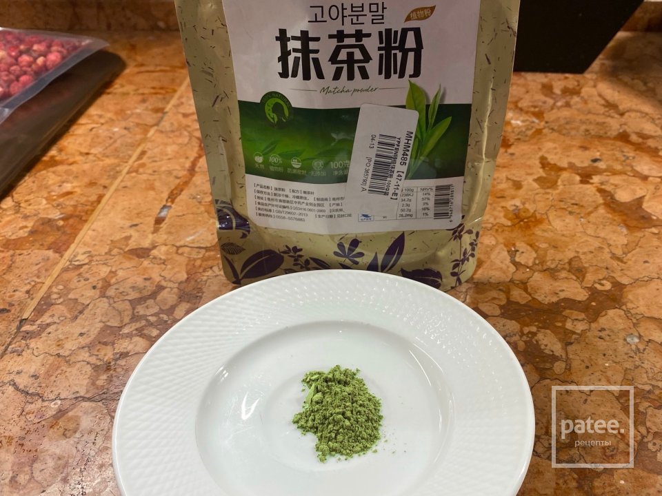 Зимний Земляничный торт из матчи - Шаг 2