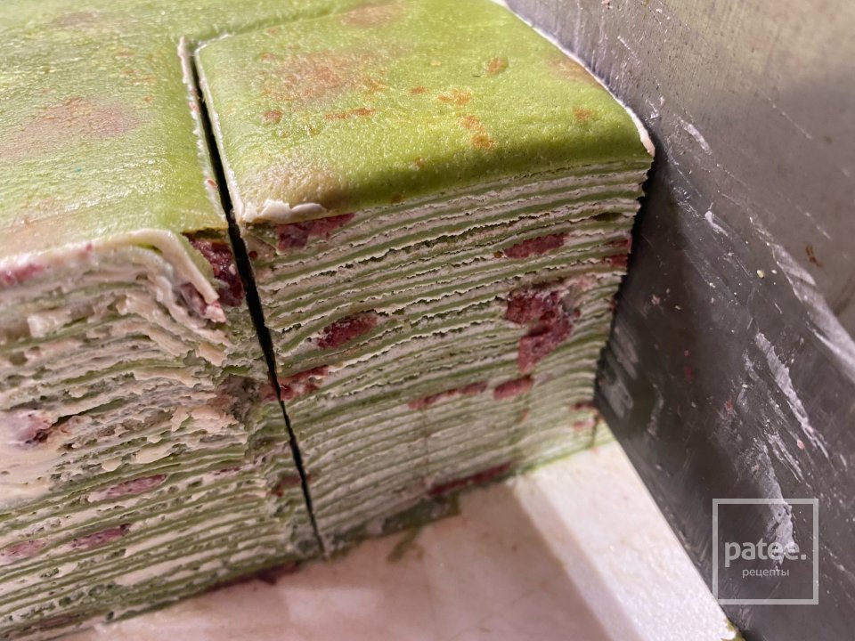 Зимний Земляничный торт из матчи - Шаг 9