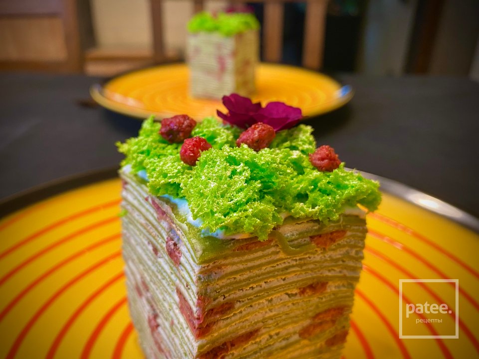 Зимний Земляничный торт из матчи - Шаг 14