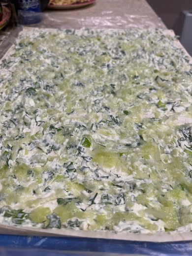 Рулет с брынзой и зеленью - Шаг 1