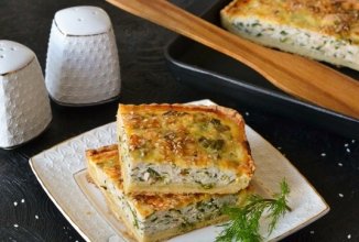 Открытый пирог с курицей и сыром 🥮