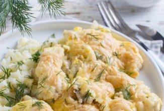 Минтай под майонезом и сыром в духовке 🐟