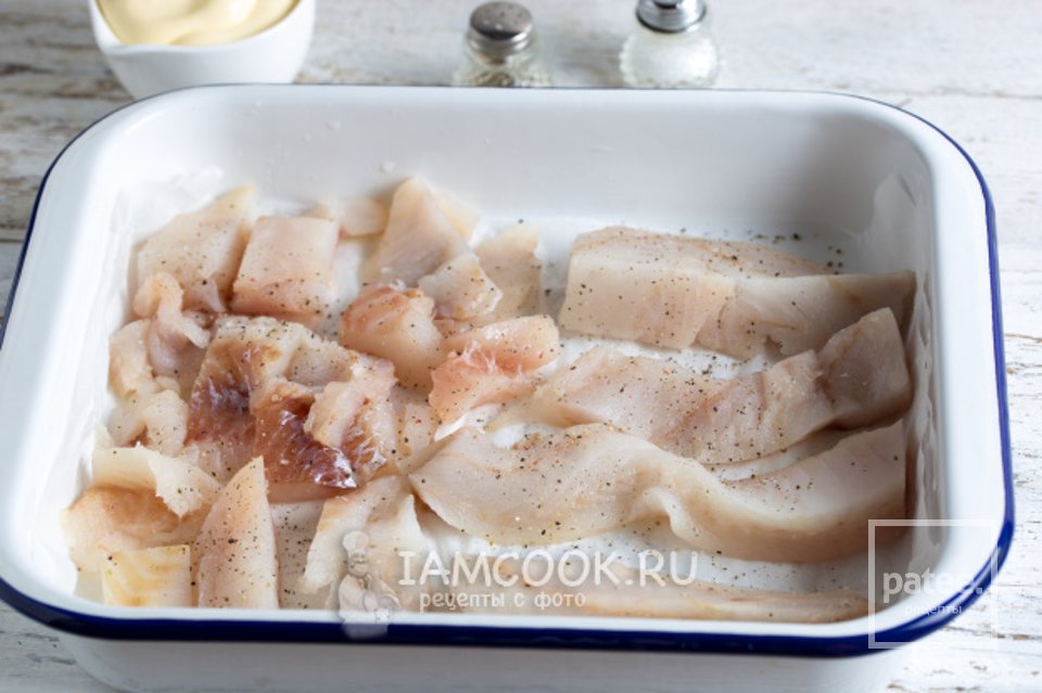 Минтай под майонезом и сыром в духовке 🐟 - Шаг 2