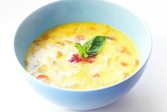 Кокосовый суп из лука-порея