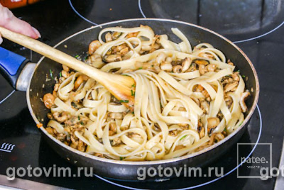 Тальятелле с острым соусом с морепродуктами 🍝 - Шаг 4
