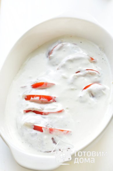 Куриная грудка в сметанном соусе 🍗 - Шаг 6