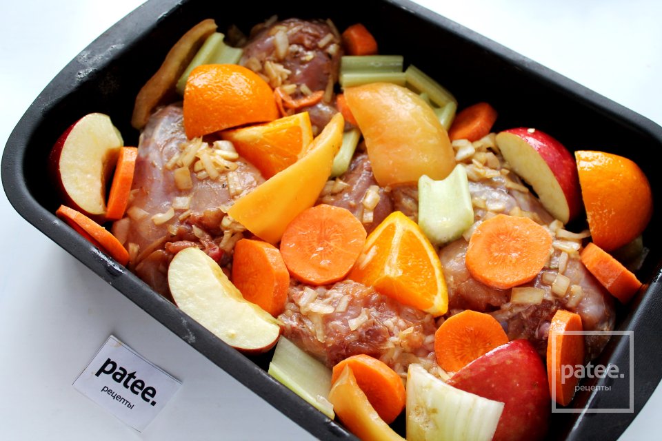 Кролик в апельсиновом соусе в духовке - Шаг 13