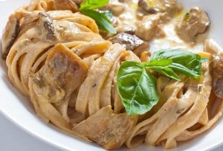 Тальятелле с белыми грибами 🍝