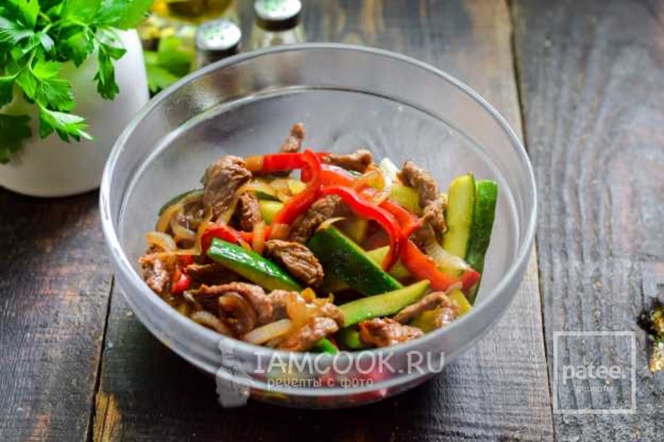 Тайский жареный салат с говядиной 🥗 - Шаг 11