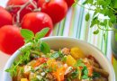 Салат из запеченных баклажанов, помидоров и перца 🥗