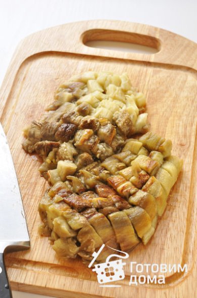 Салат из запеченных баклажанов, помидоров и перца 🥗 - Шаг 5