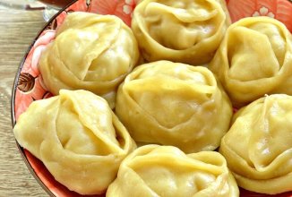 Манты с курицей и картофелем 🥟