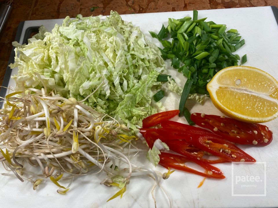 Вьетнамский суп Фо с креветками, кальмарами и осьминогом - Шаг 15