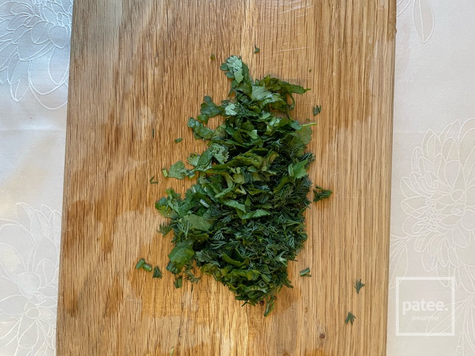 Скумбрия фаршированная зеленью - Шаг 4