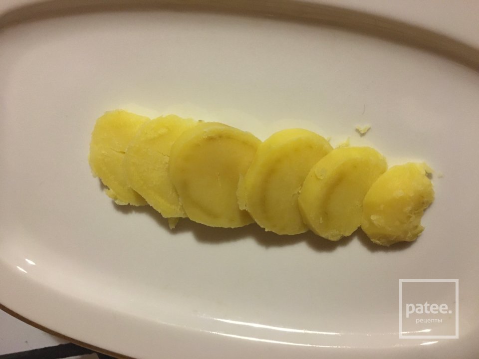 Праздничный салат с осетриной. - Шаг 1