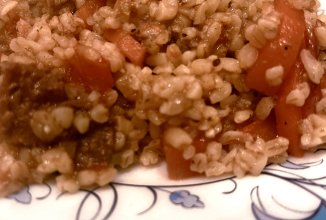 Индейка с булгуром и овощами