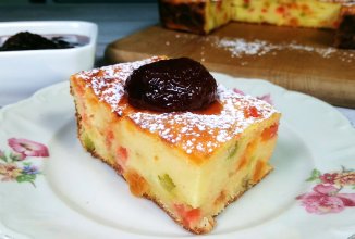 Творожная запеканка с цукатами