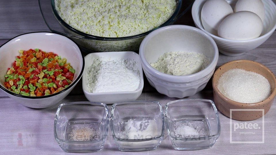 Творожная запеканка с цукатами - Шаг 1