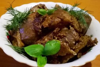 Жареная печень индейки