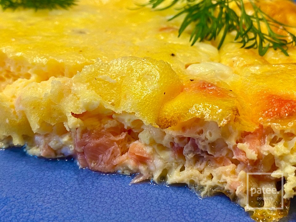 Норвежский творожный омлет с сёмгой - Шаг 11