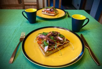 Сэндвич из песчаного осьминога