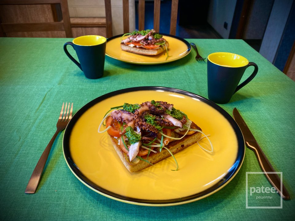 Сэндвич из песчаного осьминога - Шаг 15