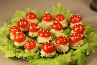 Огуречные кольца с сырной намазкой 👍🏼